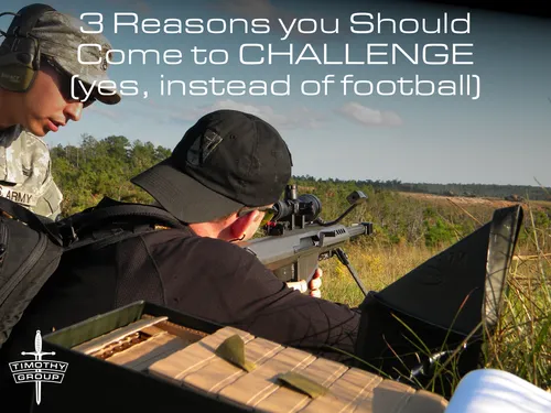 Three Reasons You Should Come to CHALLENGE (yes, instead of football)